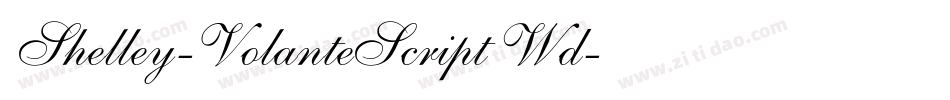 Shelley-VolanteScript Wd字体转换